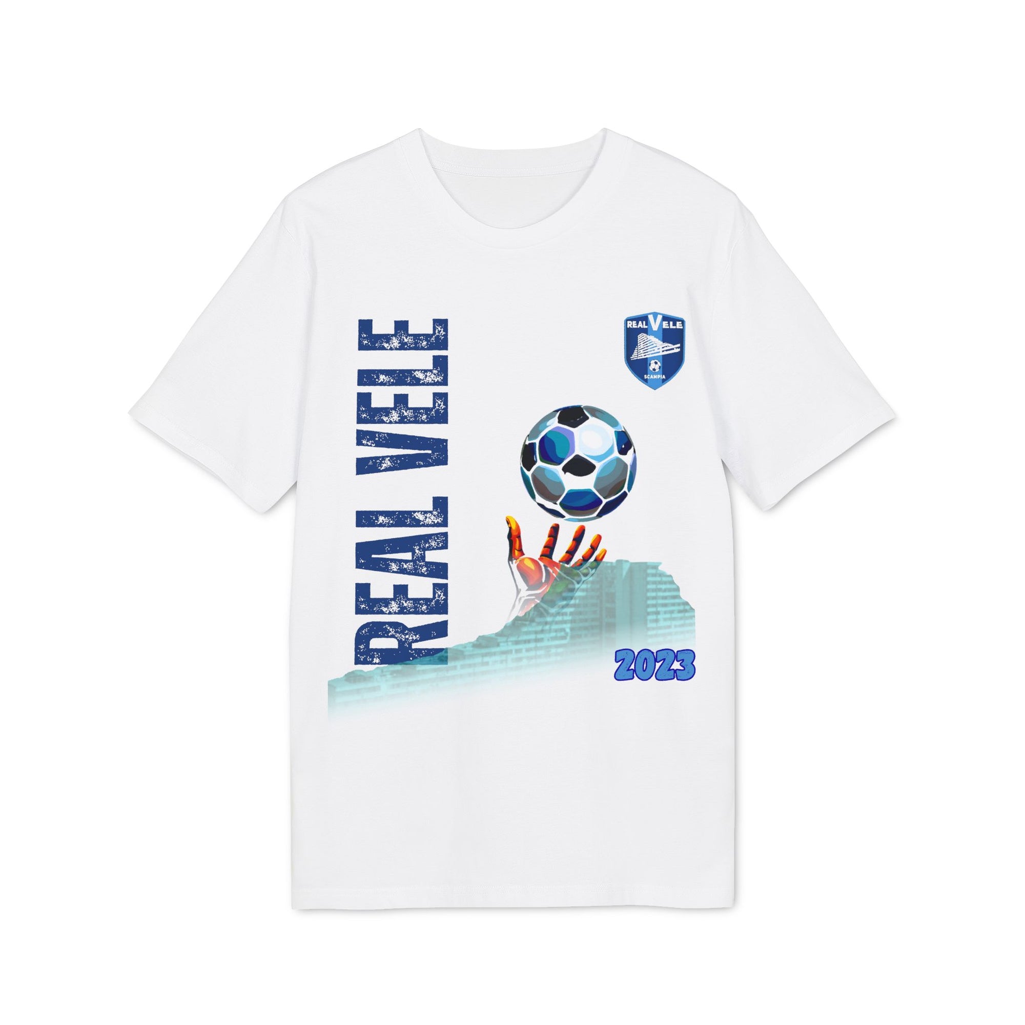 Maglietta celebrativa Real Vele - richiamo identitario Scampia