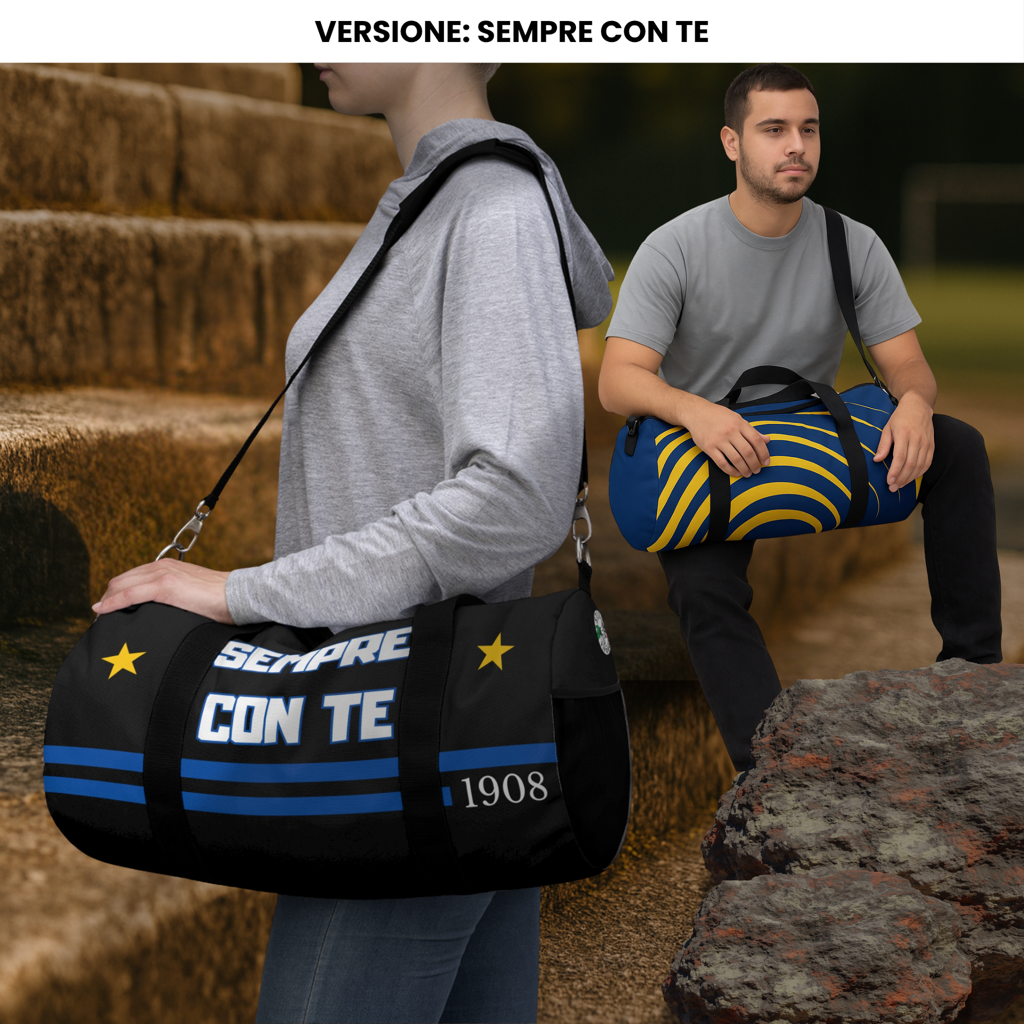 Borsone sportivo per tifosi e viaggi - Sempre Con te