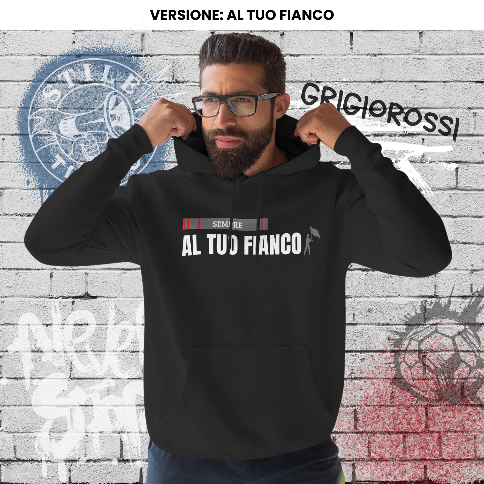 Felpa con cappuccio - Al Tuo Fianco
