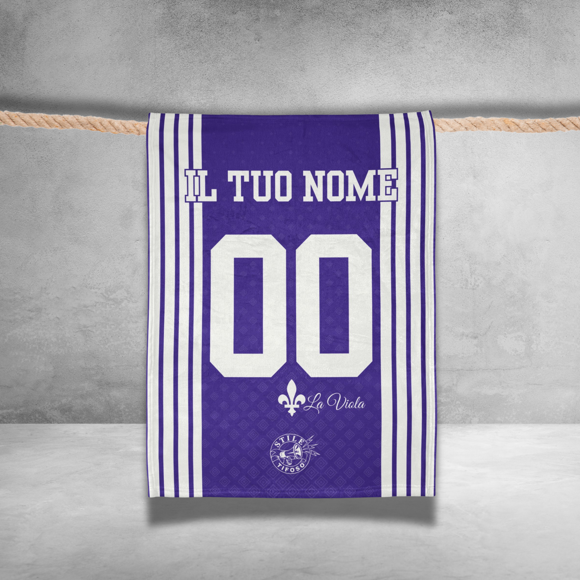 Coperta Personalizzata Calcio Nome e Numero