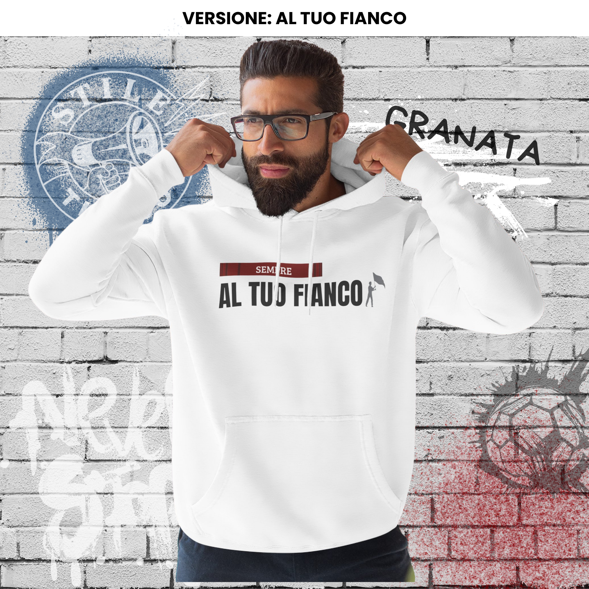 Felpa con cappuccio - Al Tuo Fianco