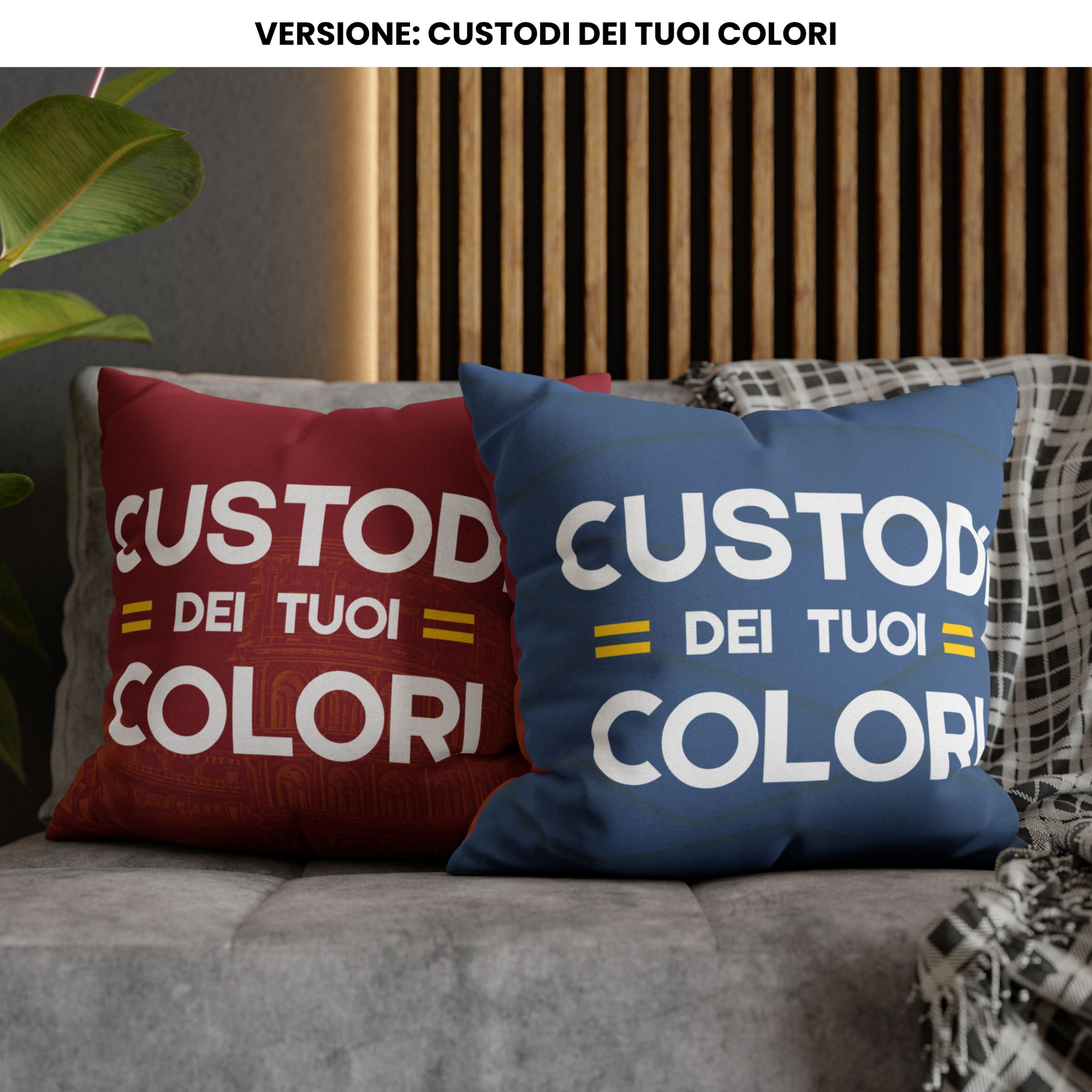 Cuscino Stile Tifoso - Custodi dei tuoi colori