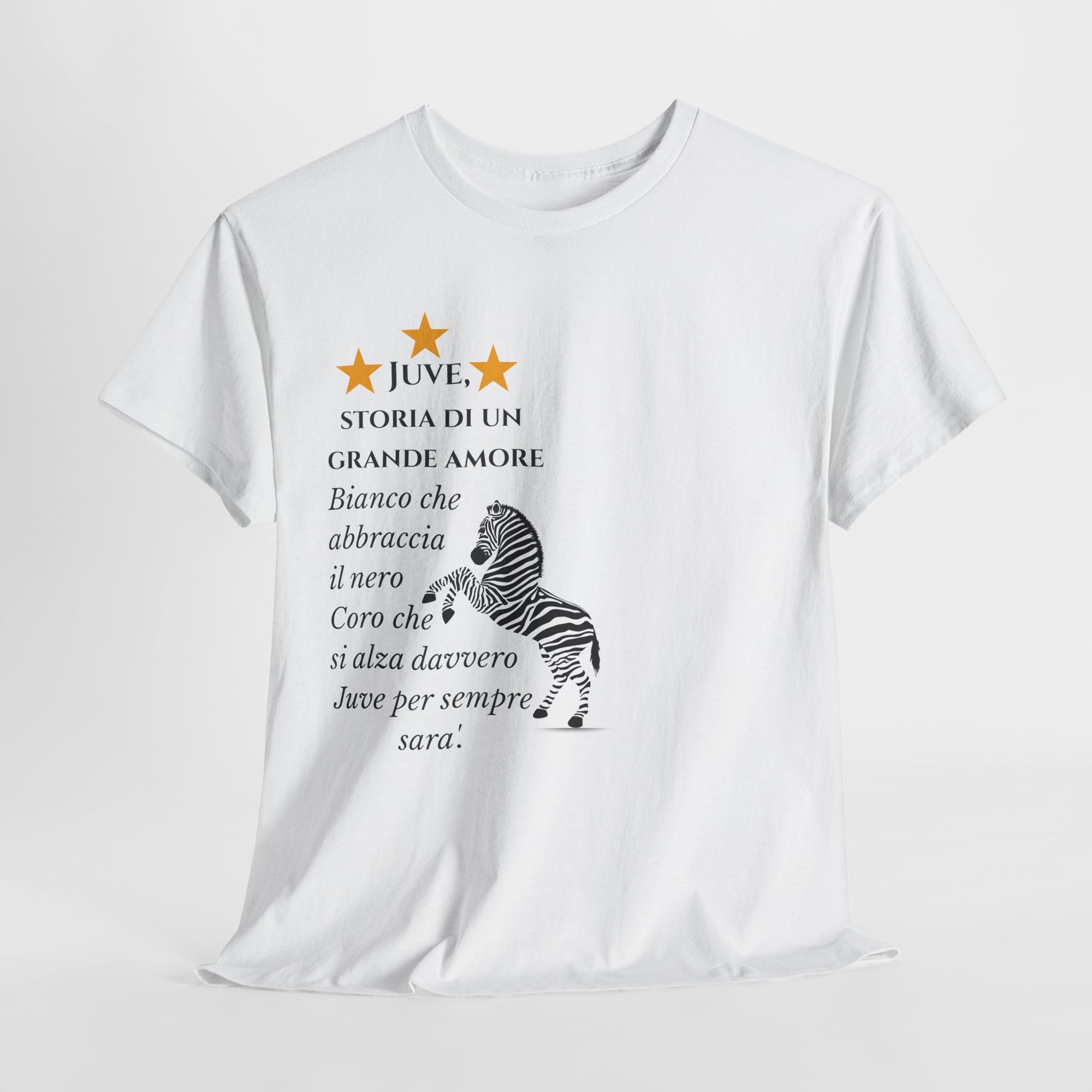 Maglietta “Juve, Storia di un Grande Amore” – Per Tifosi Bianconeri Veri