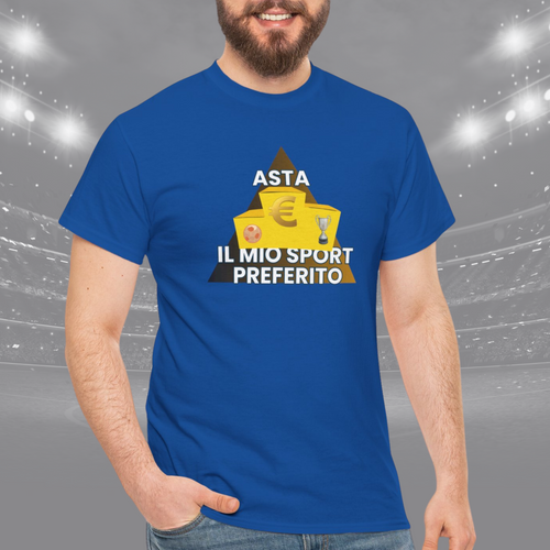 Asta: il mio sport preferito – Maglietta divertente per fantallenatori