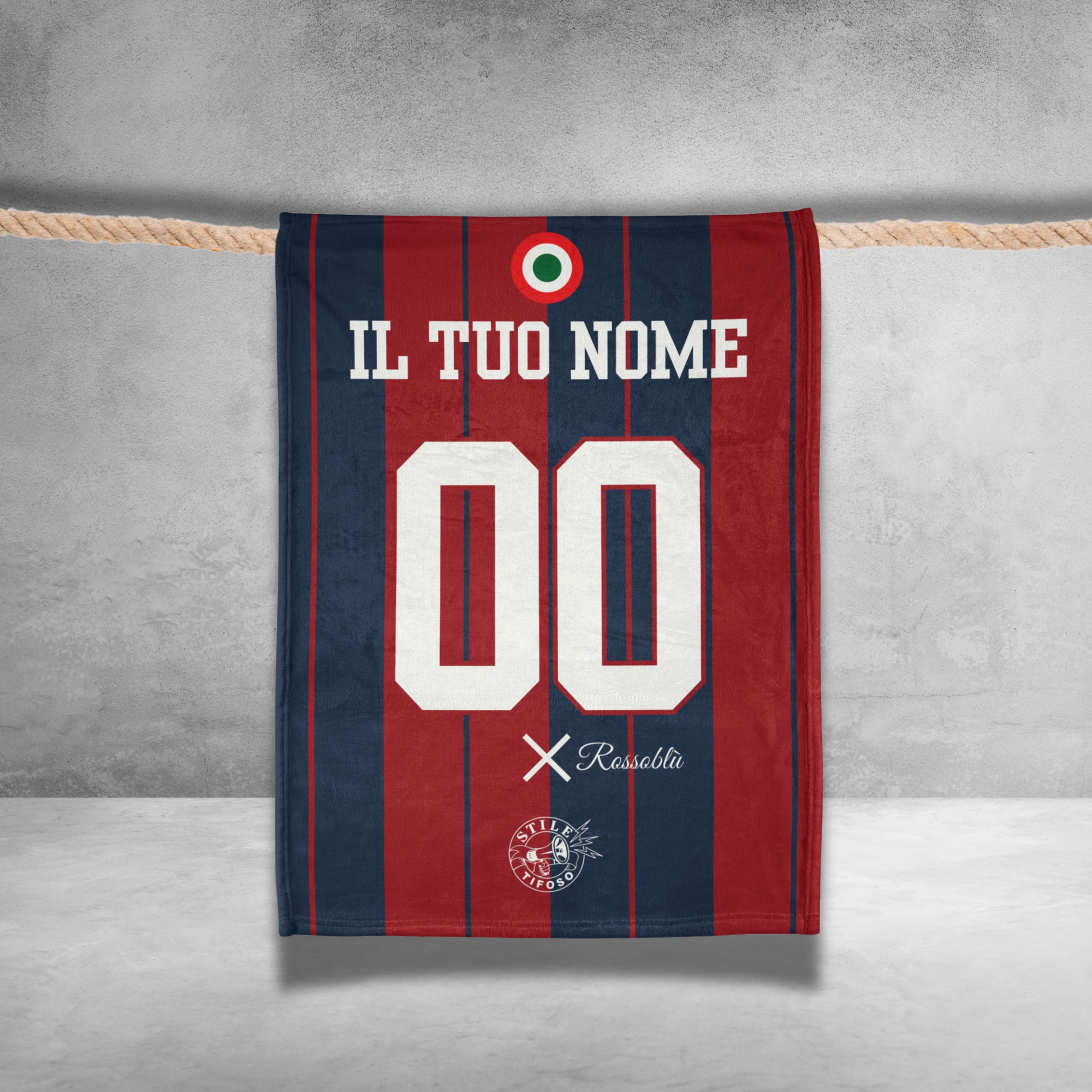 Coperta Personalizzata Calcio Nome e Numero