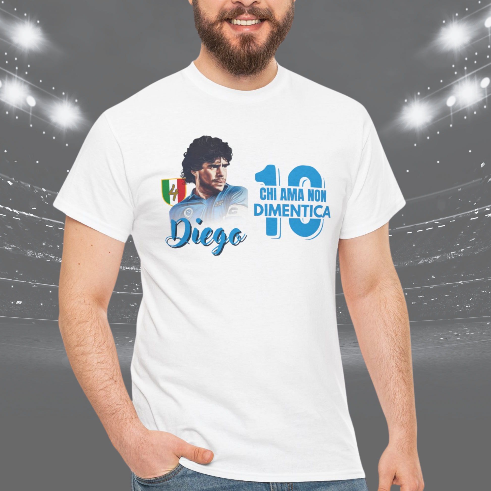 Maglietta Maradona “Chi Ama Non Dimentica” – Omaggio al D10S del Calcio