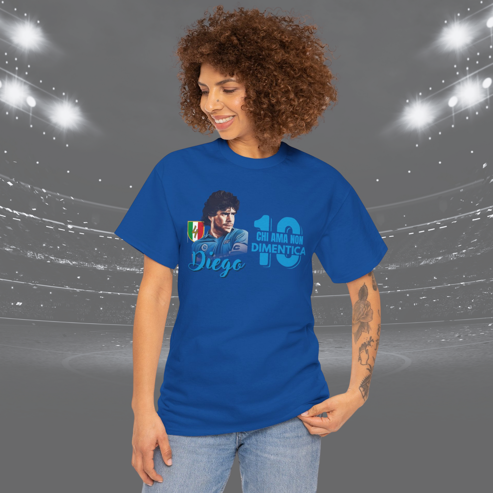 Maglietta Maradona “Chi Ama Non Dimentica” – Omaggio al D10S del Calcio