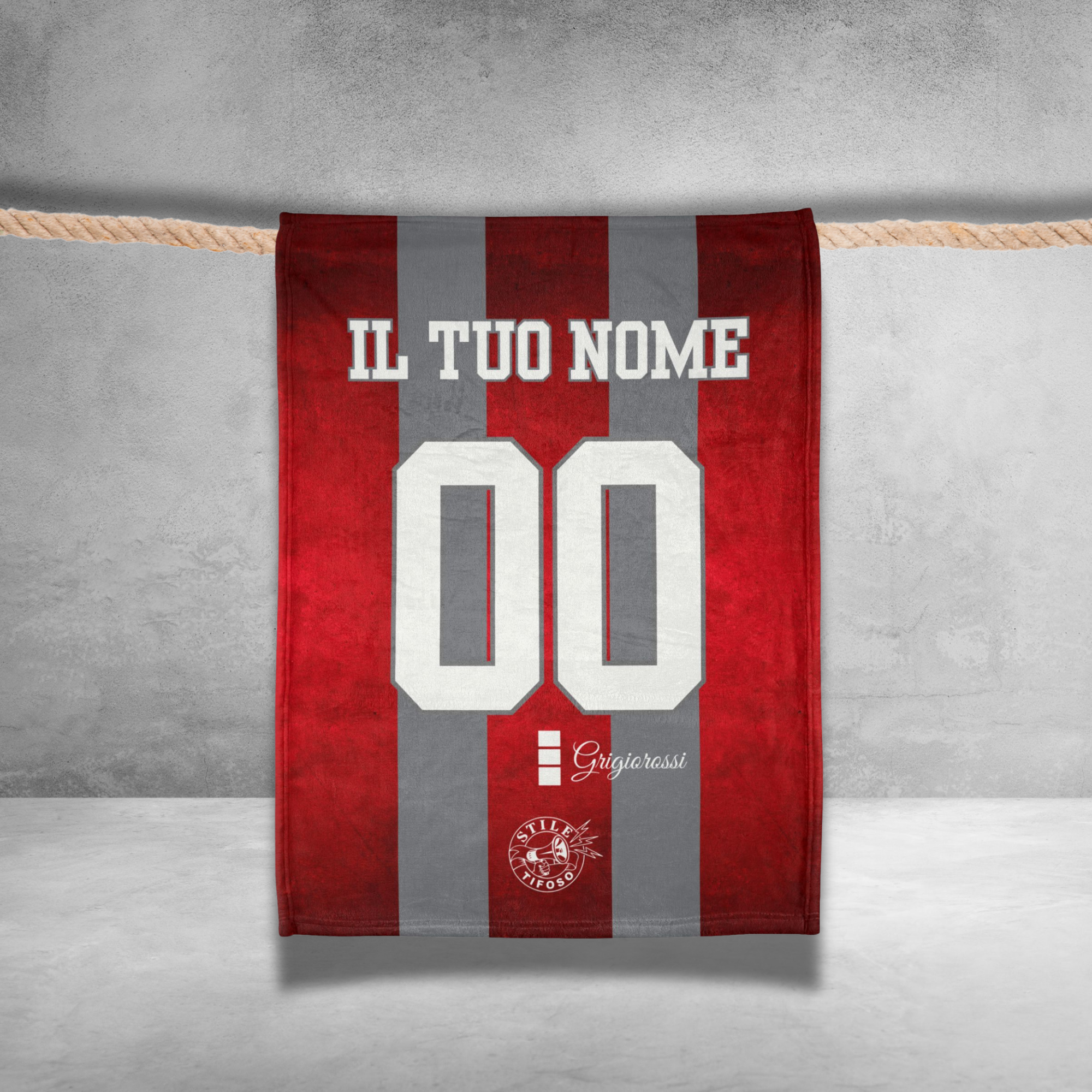 Coperta Personalizzata Calcio Nome e Numero