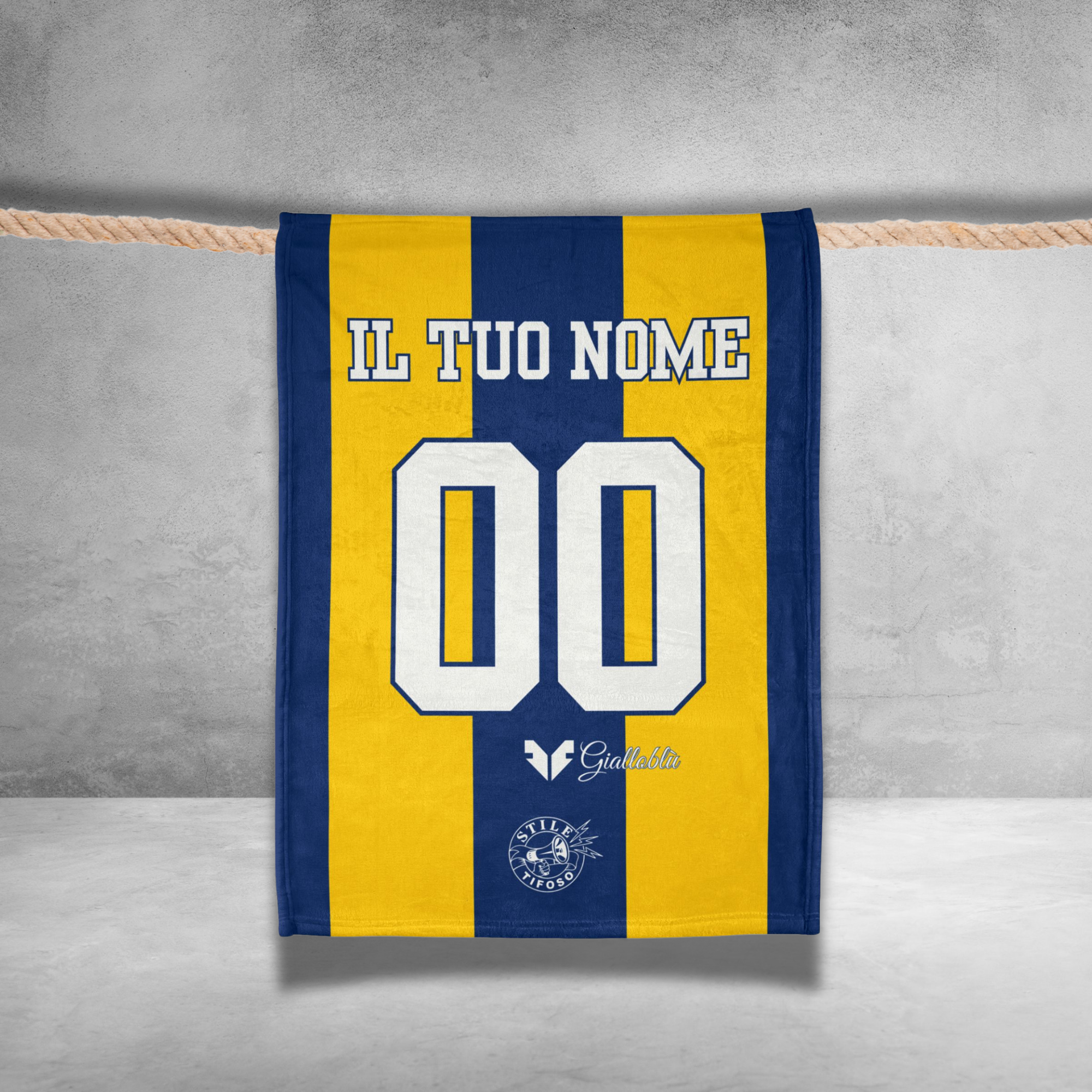 Coperta Personalizzata Calcio Nome e Numero