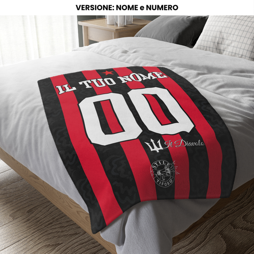 Coperta Personalizzata Calcio Nome e Numero