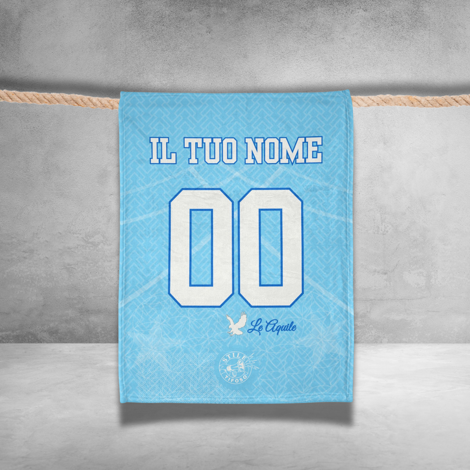 Coperta Personalizzata Calcio Nome e Numero