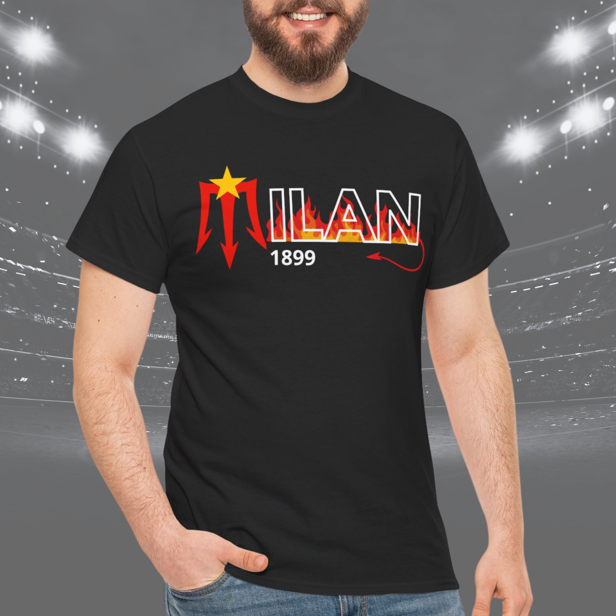 Maglietta “Milan” – Design Essenziale per Veri Tifosi Rossoneri