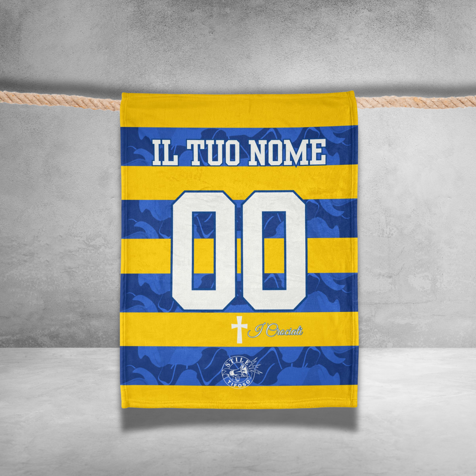 Coperta Personalizzata Calcio Nome e Numero